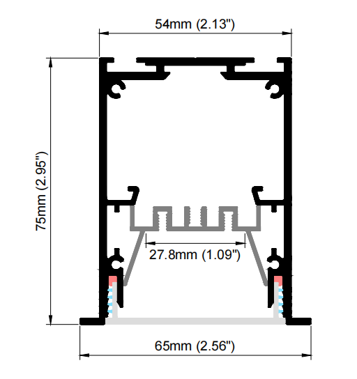 IP5475-R---Recesseed Waterproof led aluminum profile: The Special Forces of Lighting