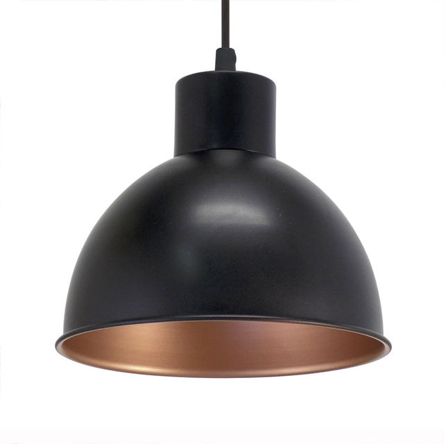 Retro Modern Simplicity Copper Pendant Lamps Brush Gold Metal Spinning Forming Home Decoration with 