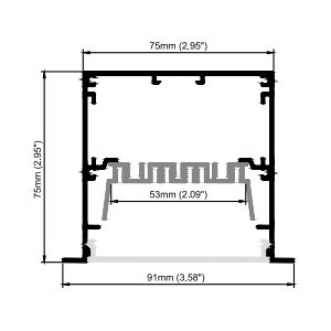 ES7575-R1---led aluminum profile-Quick Install & Easy Maintain, Lighting Under Your Control