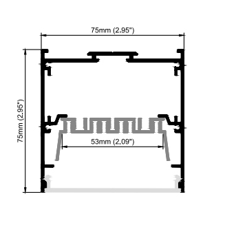 ES7575-A1---led aluminum profile-Universal Lights, Convenience at Hand
