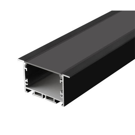 RC5032-A---PMMA Frosted Diffuser Silver Black Anodized Aluminium Profile Extrusion Channel for LED S