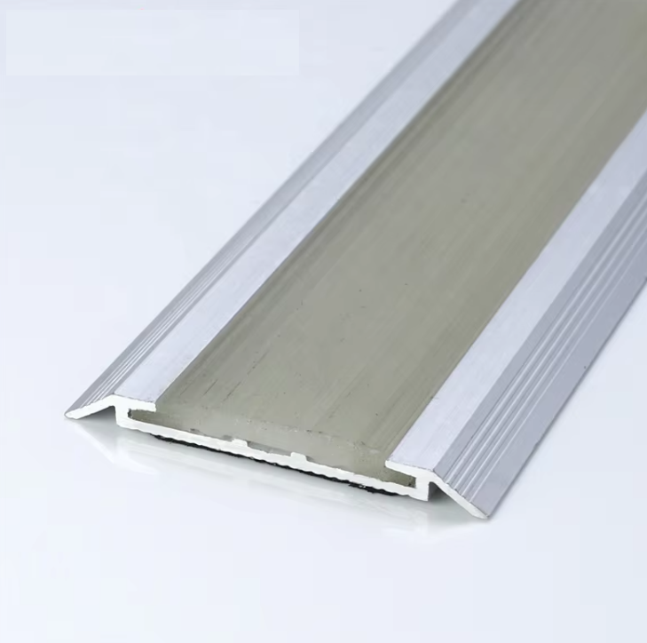 ABESTTEC OEM Factory Surface Mount Flat Aluminum Stair Nosing with Rubber Insert