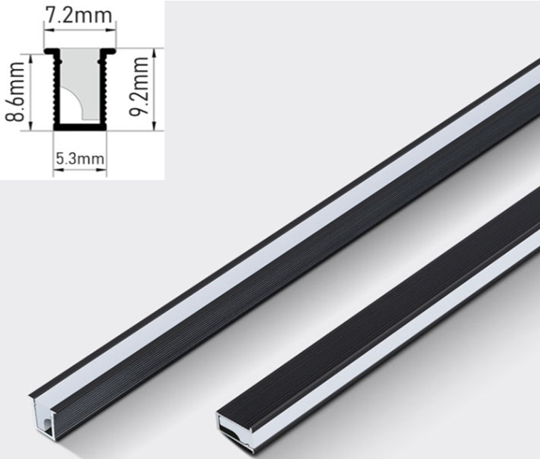 Super Thin 5mm Narrow LED Aluminum Profile for Recessed Mounted