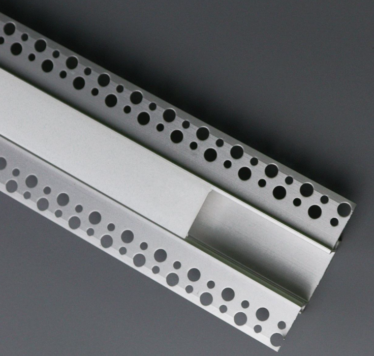 Factory Custom Embedded Aluminum Profiles Led Strip Channel Extrusion Recessed Drywall Profile for S