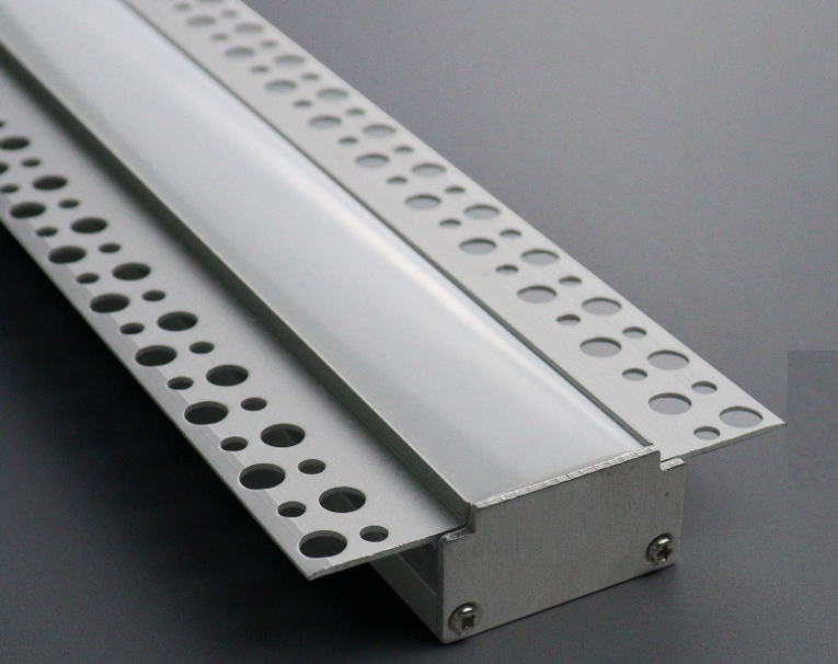 Factory Custom Embedded Aluminum Profiles Led Strip Channel Extrusion Recessed Drywall Profile for S